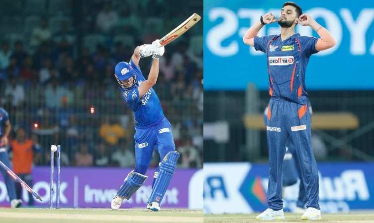 LSG vs MI: एलिमिनेटर में नवीन उल हक ने तोड़ी मुंबई की कमर, रोहित और सूर्या समेत 4 बल्लेबाजों को किया आउट, देखें वीडियो