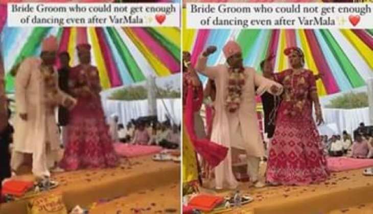 MARRIAGE VIRAL VIDEO: दुल्हा-दुल्हन ने किया जयमाला के बाद कुछ ऐसा कि घरवाले हुए हैरान,आप भी देखें वीडियो