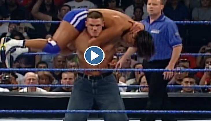 WWE Video: सीना ने कमर तोड़ कुटाई कर इस रेसलर की बनाई रेल, आप भी देखें ये धांसू वीडियो