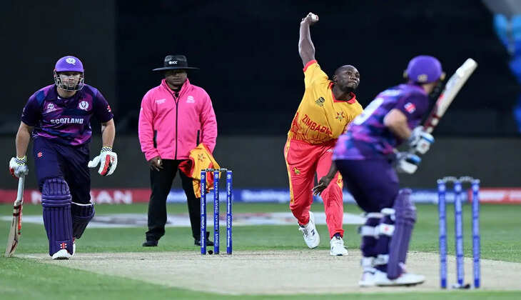 SCO vs ZIM: जिम्बाब्वे को सुपर 12 में पहुंचने के लिए बनाने होंगे 133 रन, नगारवा और चतरा ने झटके 4 विकेट