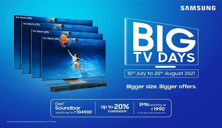 Samsung Big TV Days Sale: धमाकेदार ऑफर! स्मार्ट टीवी के साथ फ्री मिल रहा है स्मार्टफोन