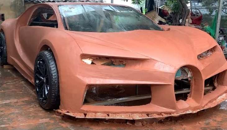 Bugatti Chiron: पूरी तरह से क्ले से बनी यह handmade कार  उड़ा देगी आपके होश