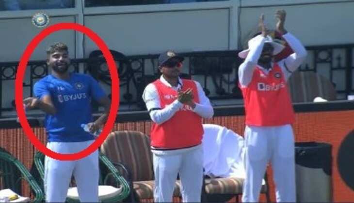 Video: श्रीलंका के खिलाफ Ravindra Jadeja ने ठोका शतक तो मोहम्मद सिराज ने चलाई तलवार, देखें वीडियो