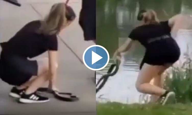 Snake Video: दईया रे दईया! बिना डरे ही इस लड़की ने ऐसे पकड़ लिया जहरीला सांप, देखिए वीडियो