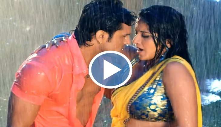Monalisa को बारिश में देख Khesari Lal Yadav का दिल मचला, दोनों ने जमकर किया रोमांटिक डांस