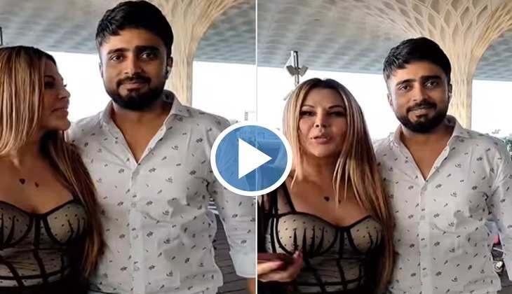 Rakhi Sawant बॉयफ्रेंड Aadil संग छुटियाँ मानाने पहुंचीं दुबई, एयरपोर्ट में ब्लैक ड्रेस में दिखाया अपने हुस्न का जलवा