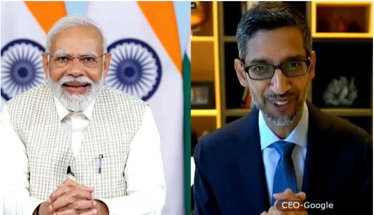 PM Modi Google CEO Sundar Pichai
