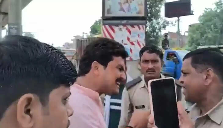 कानपुर में बीजेपी नेता की दबंगई! ट्रैफिक सिपाही से की बदतमीजी, वीडियो वायरल