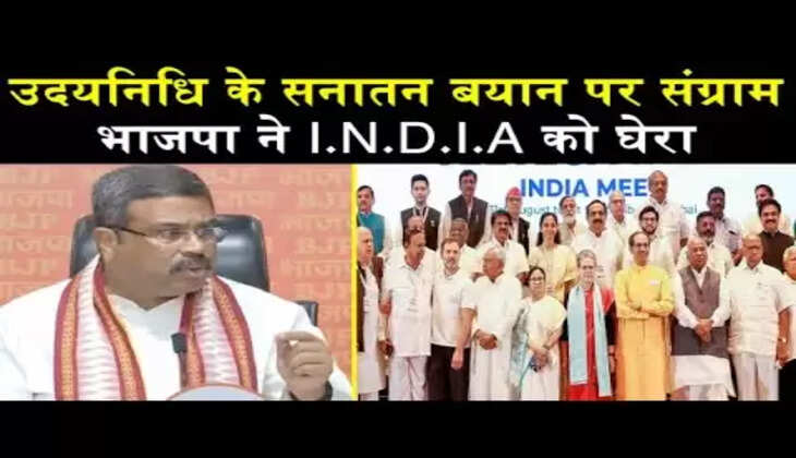 उदयनिधि के सनातन वाले बयान पर भड़के BJP नेता Dharmendra Pradhan, बोले - अगर अपनी मां से पूछ लेते...