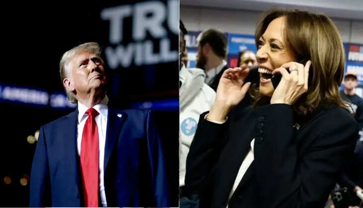 US Election 2024: कड़ी टक्कर में ट्रंप और कमला हैरिस के बीच मुकाबला