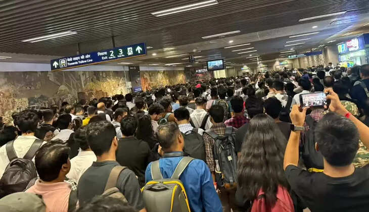 दिल्ली मेट्रो येलो लाइन पर 5 घंटे तक सेवाएं बाधित, यात्रियों को दिक्कत