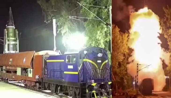 भारत ने ट्रेन से दागी अग्नि-प्राइम मिसाइल, 2000 किमी तक वार करने में सक्षम