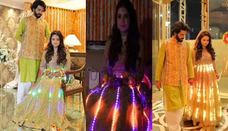 Viral Video: दुल्हन के लहंगे ने लोगों को किया हैरान, शादी की ड्रेस निकली असली LED बल्ब&nbsp;